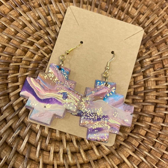 Love these polymer clay dangles. They’re so fun to me - Picture 1 of 4